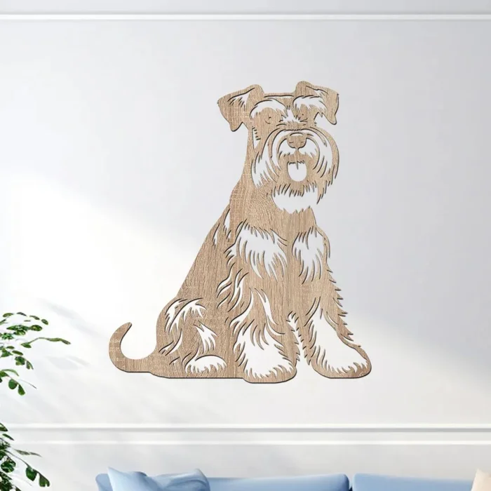 Dřevěný obraz Knírač Dub Sonoma 35x40 cm