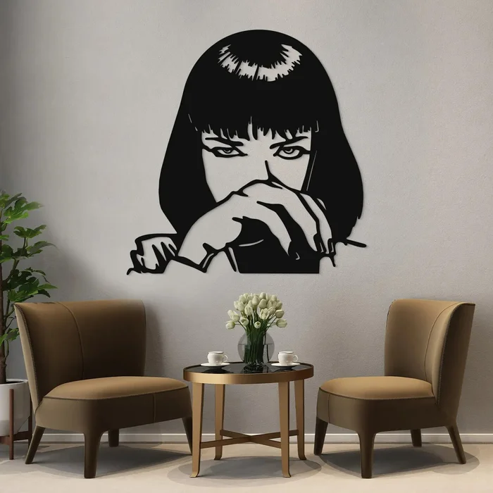 Dřevěný obraz Mia Wallace Pulp Fiction