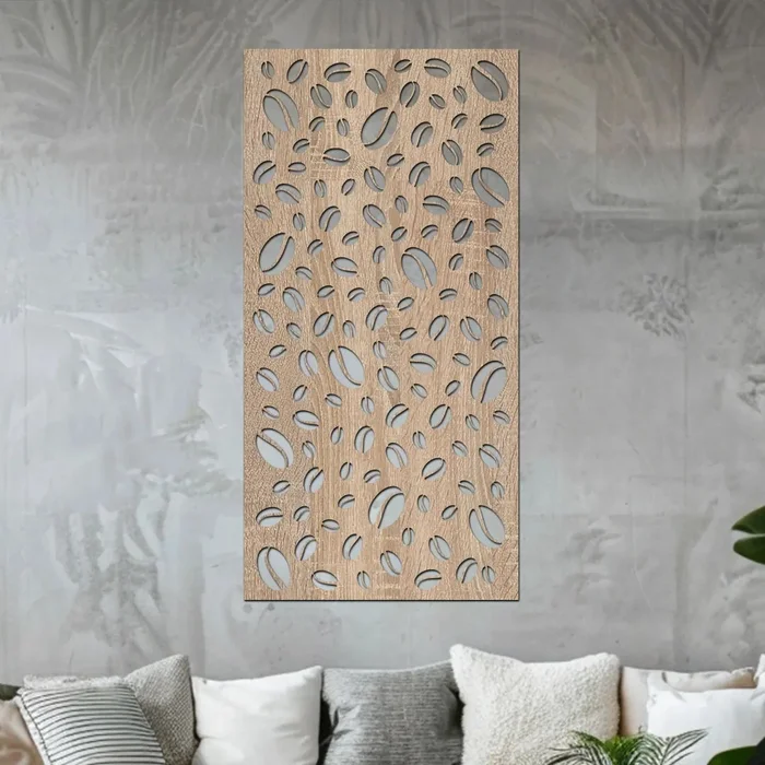 Dřevěný panel Kávová Zrna 30x60 cm Dub Sonoma