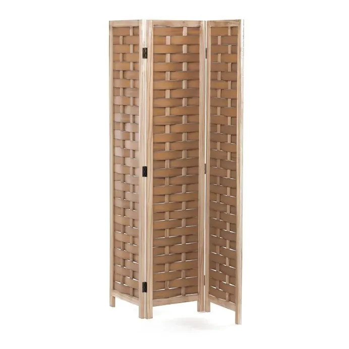 Dřevěný paraván EF-L186 NAT, přírodní