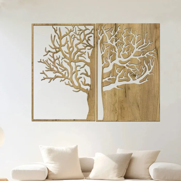 Dřevěný strom DUALITY - 120x90 cm