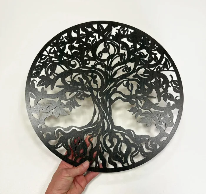 Dřevěný strom na zeď 40 cm Wenge