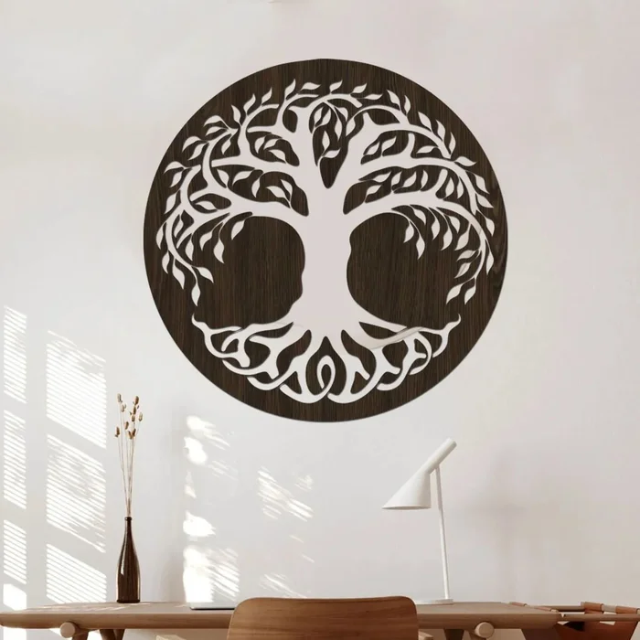 Dřevěný strom života Muriel 40 cm Wenge