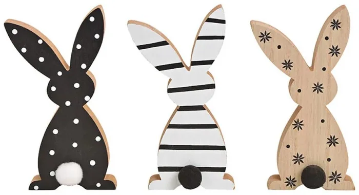 Dřevěný Velikonoční zajíček WOODEN BOBBY