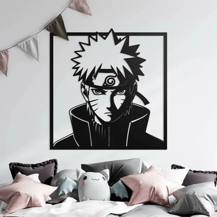 DUBLEZ | Dřevěný panel s motivem Naruto