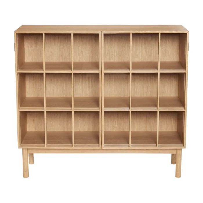 Dubová vitrína Hübsch 100x90 cm