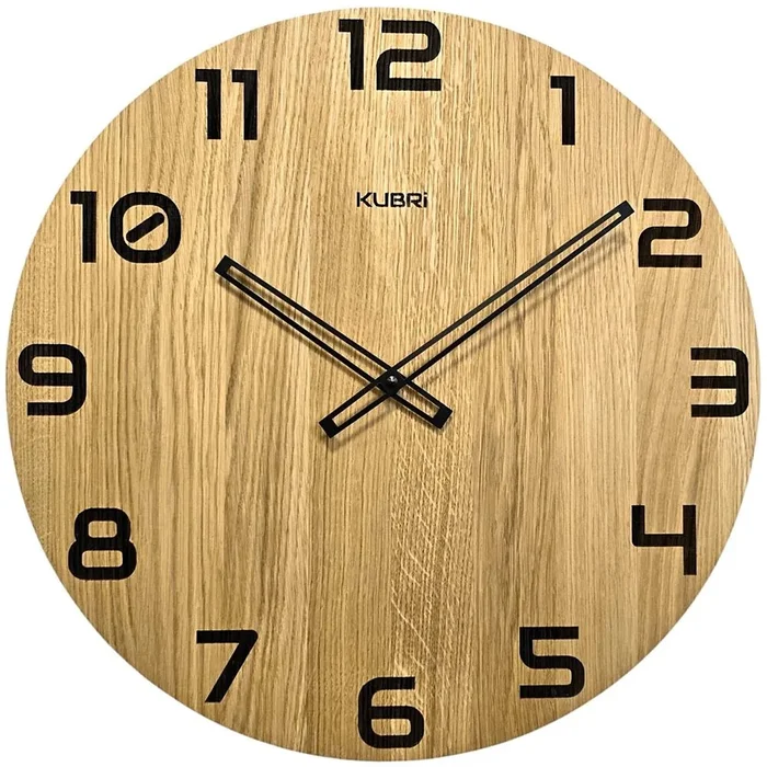 Dubové nástěnné hodiny 44 cm