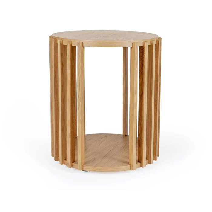 Dubový odkládací stolek Woodman Drum 53 cm