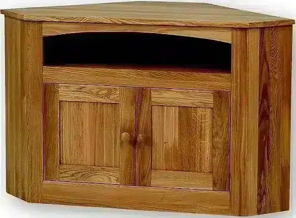 Dubový rohový TV stolek 120 cm