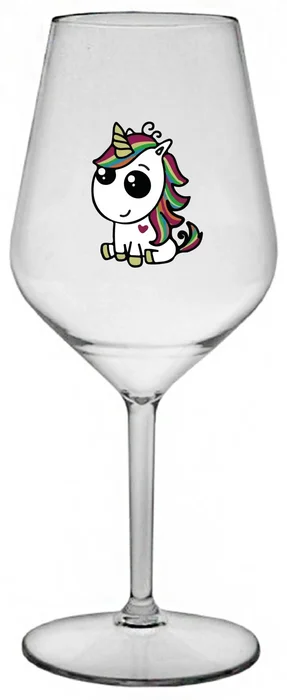 Duhová jednorožec nerozbitná sklenice na víno 470 ml