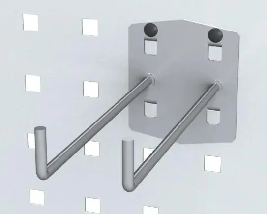 Dvojitý 90° háček 150 mm pro EUROPERFO panely