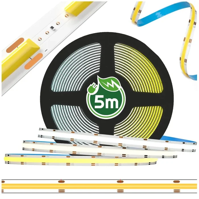 ECOLIGHT COB LED pásek 7W/m teplá bílá 5m