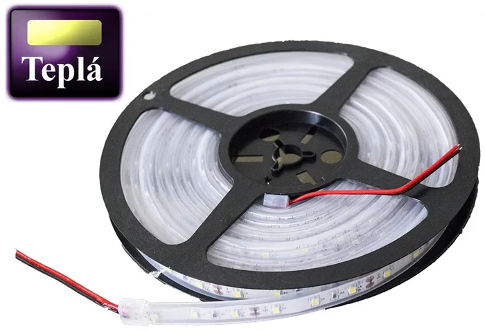 ECOLIGHT LED páska SMD 2835 5m teplá bílá IP67