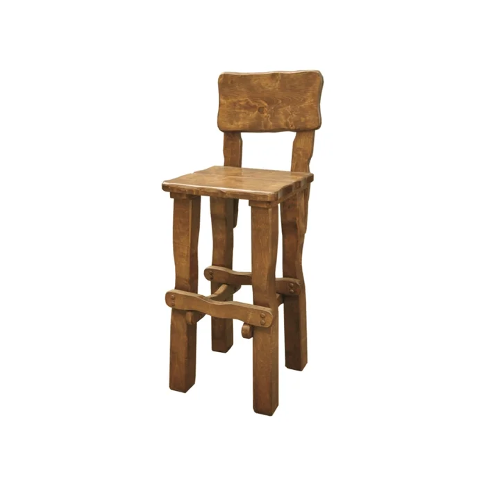 EDVIGE Vysoká zahradní židle z masivu – olše brunat