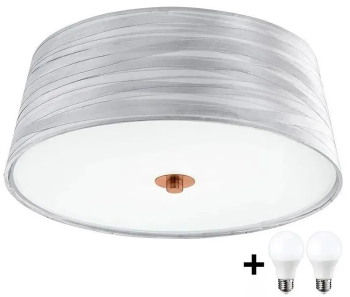 Eglo FONSEA LED stropní svítidlo 2xE27, stříbrná/měděná