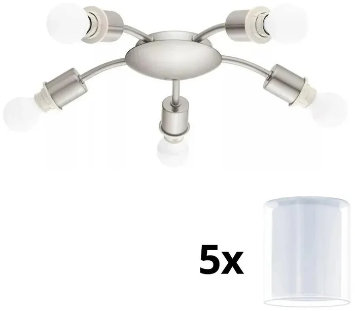 Eglo LED Stropní Svítidlo MY CHOICE 5xE14, Chrom a Bílá