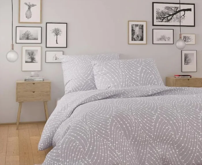 Elegantní bavlněné francouzské povlečení Kvalitex Astra 240x220, 70x90 cm