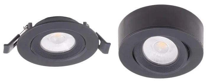 Elegantní černé LED svítidlo ISDA 7W s chladným bílým světlem