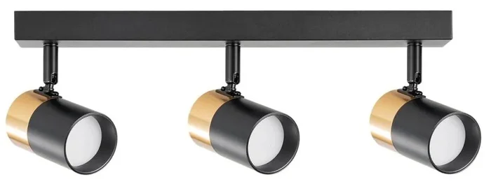Elegantní černozlaté bodové svítidlo Zuma Line FORI 3xGU10/50W