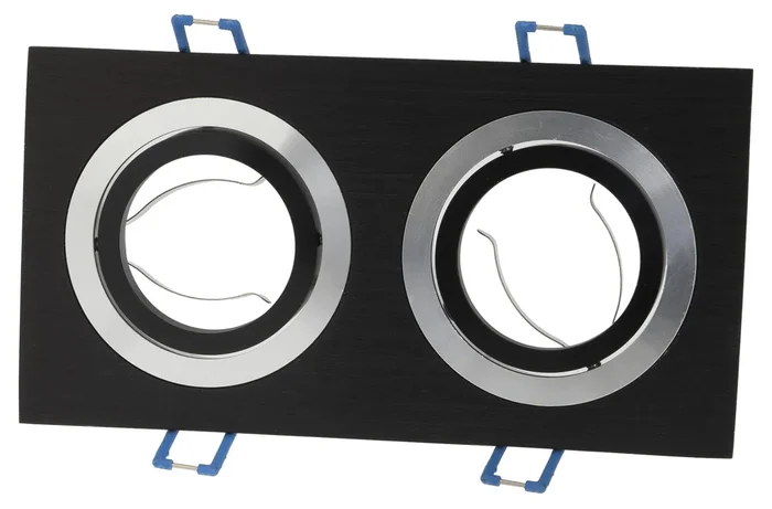 Elegantní černý podhledový rámeček T-LED D10-2B pro MR16 a GU10 žárovky