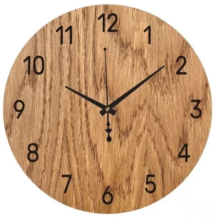 Elegantní dubové nástěnné hodiny I SENTOP MAS002-A