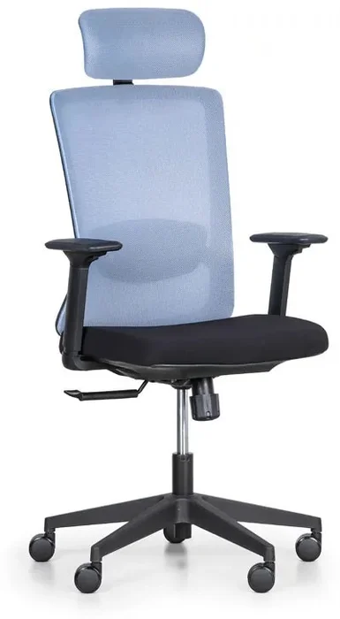 Elegantní kancelářská židle CARLE v jemné modři