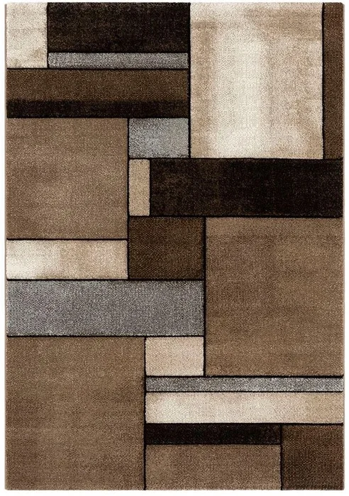 Elegantní koberec BRILLIANCE 661/71, 120x170 cm, hnědá a pestré tóny