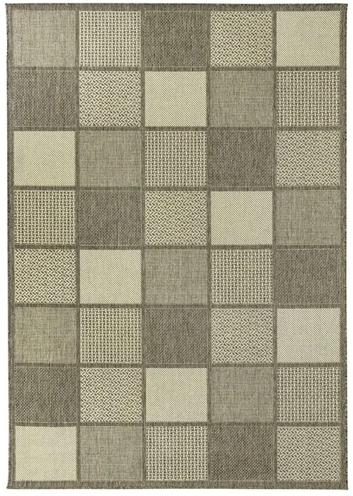 Elegantní kusový koberec SISALO v rozměru 40x60 cm, Přírodní tóny hnědé a vícebarevné