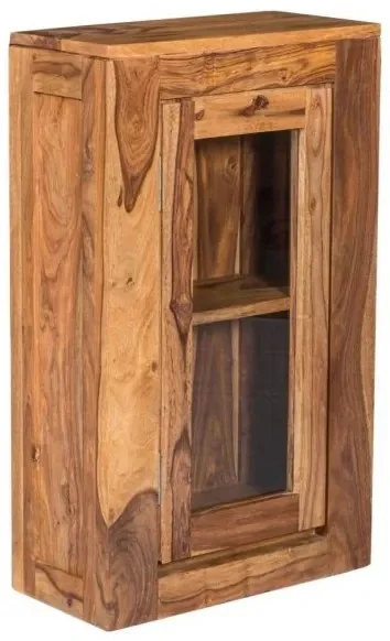 Elegantní palisandrová nástěnná skříňka do koupelny Gani 40x60x15