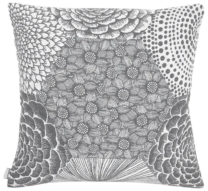 Elegantní povlak na polštář Ruut 45x45 cm v šedo-bílém designu