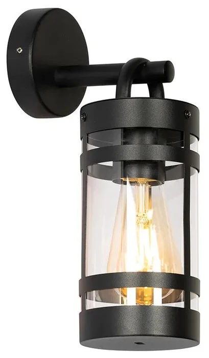 Elegantní průmyslová venkovní lampa Ruben - černá, IP44