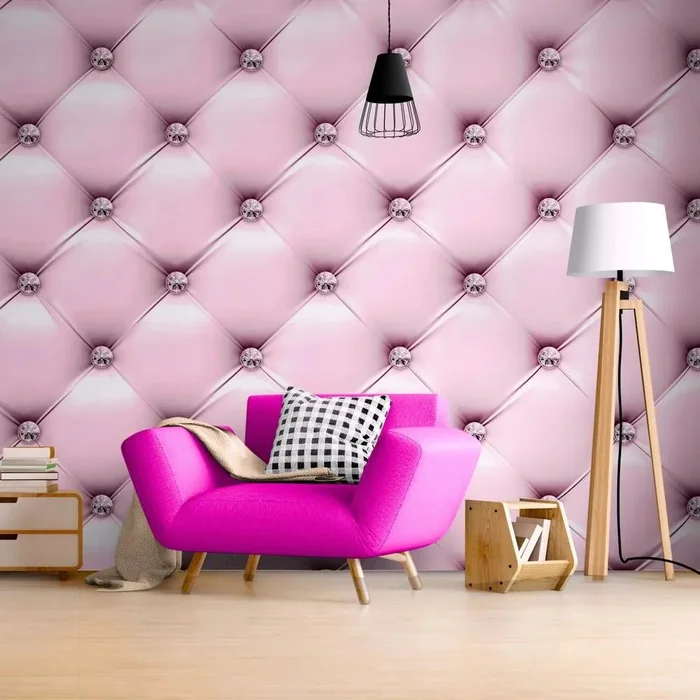 Elegantní růžová kůže – moderní tapeta do interiéru