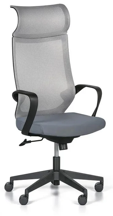 Elegantní šedá kancelářská židle CLETUS