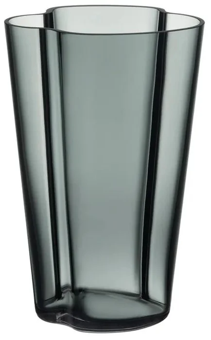 Elegantní váza Alvar Aalto - 22 cm, antracitově šedá