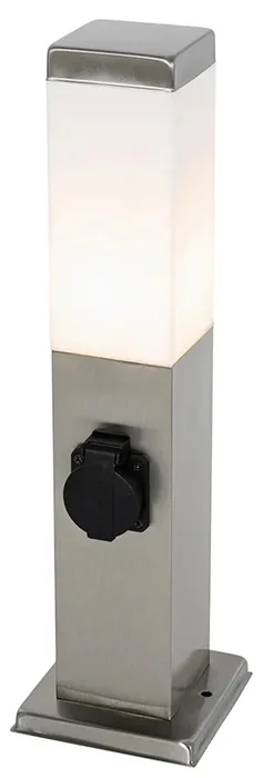 Elegantní venkovní svítidlo z oceli 45 cm s paticí IP44 - Malios