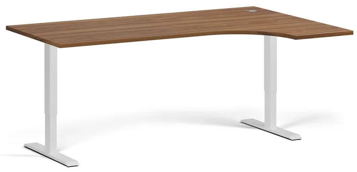 Elektricky nastavitelný rohový stůl 180x120 cm s motory