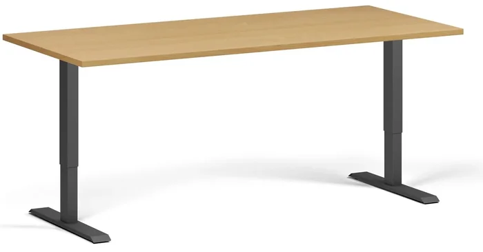 Elektricky výškově nastavitelný pracovní stůl 180x80 cm s dvojitým motorem