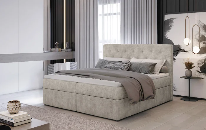 ELTAP Loree Boxspring Zelená 180x200 cm