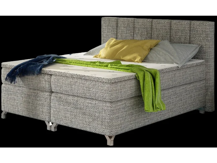 ELTAP Postel Boxspring Basilio Černá 140x200 cm