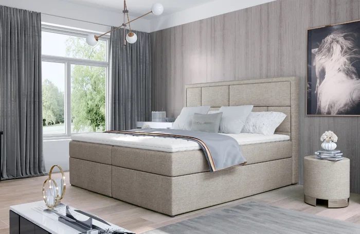 ELTAP Postel boxspring Meron s vysokým čelem