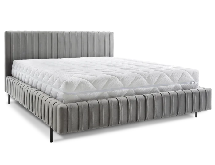 ELTAP Postel s úložným prostorem 160x200 tmavomodrá velvetmat