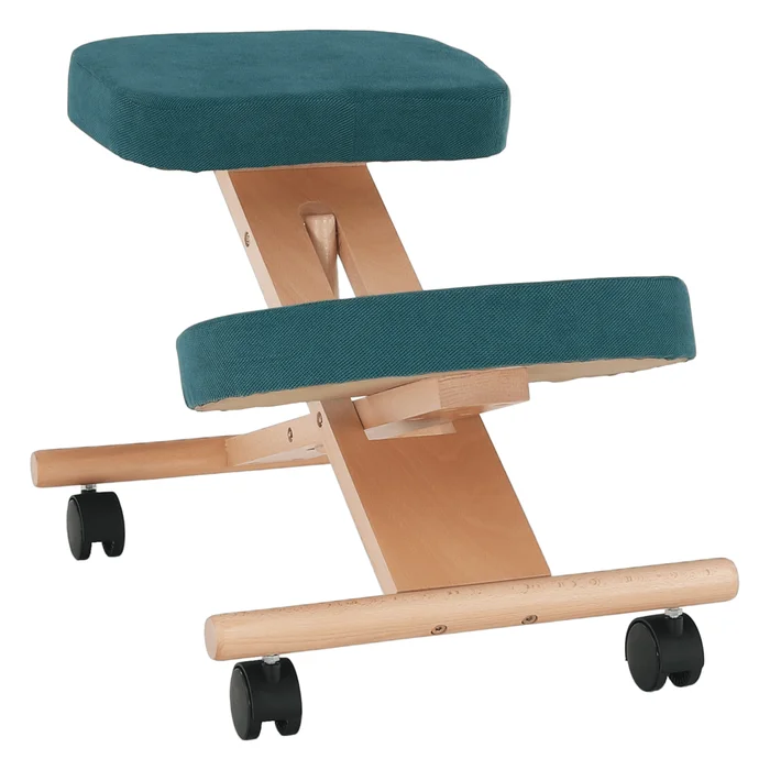 Ergonomická klekačka petrolejová / buk, FLONET