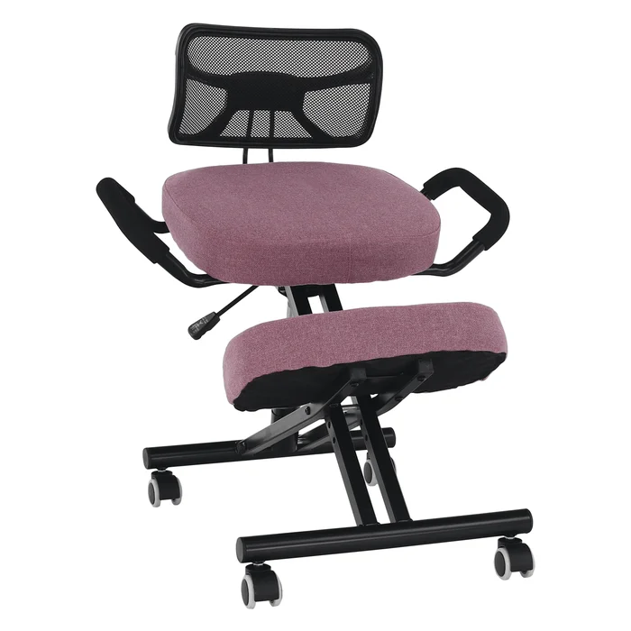Ergonomická klekačka RUFUS růžová černá