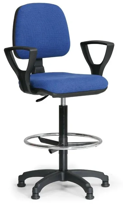 Ergonomická pracovní židle MILANO s područkami a opěrkou nohou