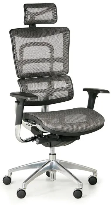 Ergonomická šedá kancelářská židle WINSTON SAA