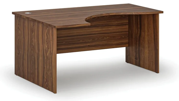 Ergonomický pracovní stůl PRIMO WOOD 160x120 cm levý ořech