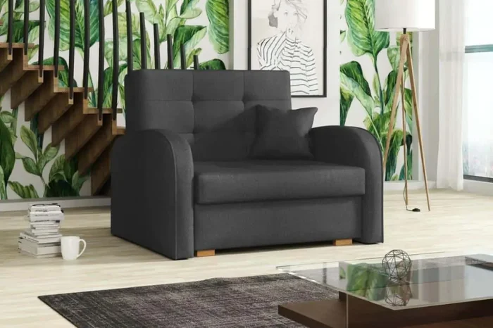 Falco Vivian Gold I šedé – Rozkládací křeslo