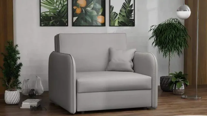 Falco Vivian Loft I Mono 244 světle šedá Rozkládací křeslo
