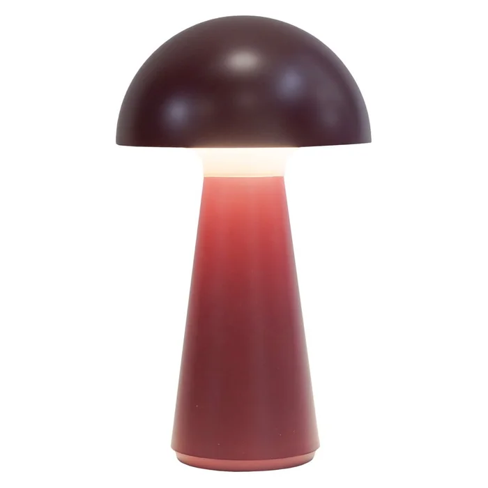 Fialová LED stolní lampa Sam s dálkovým ovládáním