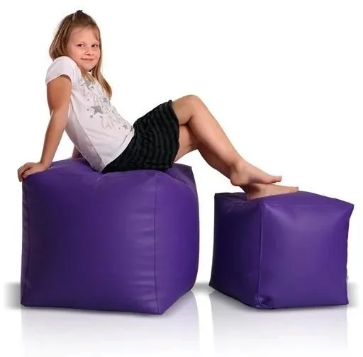 Fialová Sedací Taburetka TiaHome